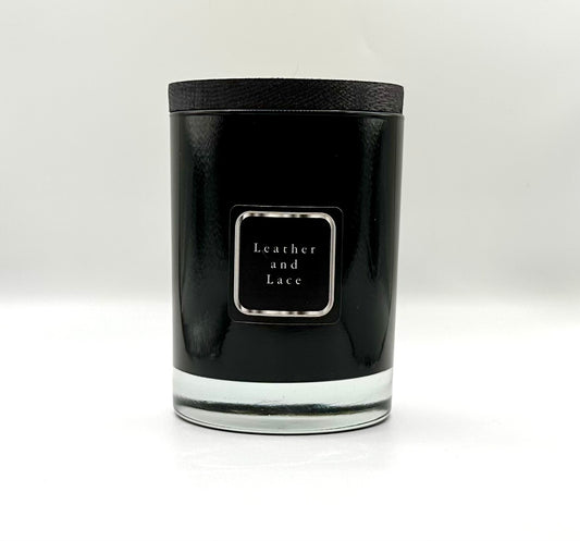 14 oz Leather and Lace Hand Poured Soy Candle